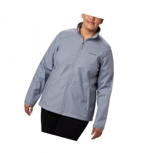 Columbia Kruser Ridge II Softshell Plus Size Mont Kadın Gri | 70532-HCQR