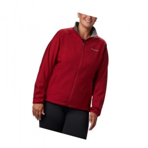 Columbia Kruser Ridge II Softshell Plus Size Mont Kadın Kırmızı | 98723-DRUW