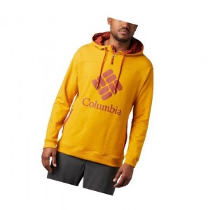 Columbia Lodge French Terry Kapşonlu Erkek Açık Altın Kırmızı | 21487-OQNA