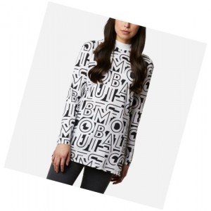 Columbia Lodge Hooded Tunic Sweatshirt Kadın Beyaz | 78296-ADME