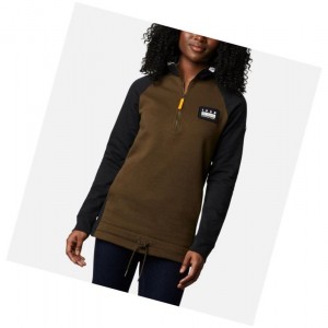 Columbia Lodge II Tunic Sweatshirt Kadın Zeytin Yeşili Siyah | 69514-CDIY