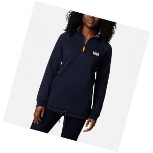 Columbia Lodge II Tunic Sweatshirt Kadın Lacivert Renkli | 05748-OEZT