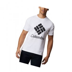 Columbia Lodge Logo Tişört Erkek Beyaz | 14756-ZUJD