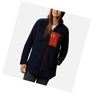 Columbia Lodge Sherpa Full Zip Fleece Mont Kadın Lacivert | 45039-ROFI