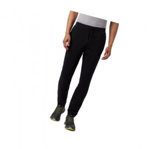 Columbia Logo Fleece Jogger Pantolon Erkek Siyah | 86593-ZDTS