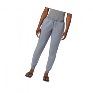 Columbia Logo French Terry Jogger Pantolon Kadın Gri | 35492-MNBS