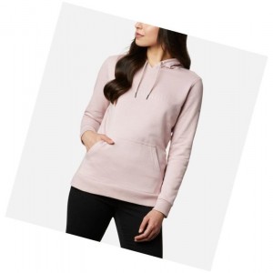 Columbia Logo Kapşonlu Kadın Pembe | 74916-AZWF