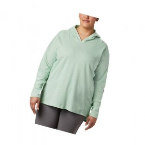 Columbia Longer Days Plus Size Kapşonlu Kadın Nane | 35279-AYNL