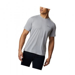Columbia Maxtrail Logo Tişört Erkek Gri | 52904-DXOG