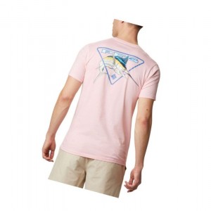 Columbia Merchant Tişört Erkek Pembe | 01256-ATWB