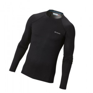 Columbia Midweight Stretch Baselayer Long Sleeve Tall Sweatshirt Erkek Siyah | 51384-PXUS