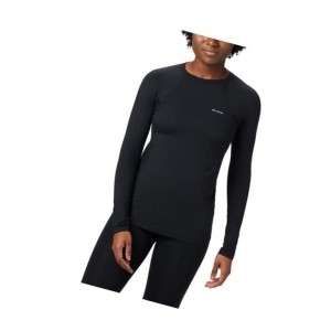 Columbia Midweight Stretch Baselayer Long Sleeve Sweatshirt Kadın Siyah | 25309-GRWE
