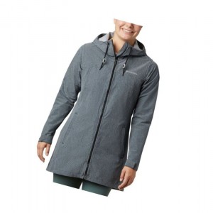 Columbia Miller Peak Long Softshell Mont Kadın Siyah | 79628-AFWE