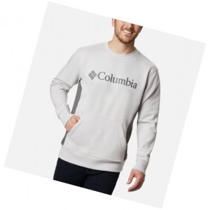 Columbia Minam River Crew Sweatshirt Erkek Gri | 01895-ACRK