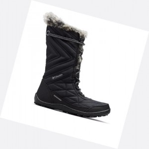 Columbia Minx Mid III Kışlık Bot Kadın Siyah Gri | 10523-UMGK