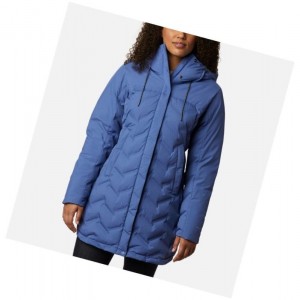 Columbia Mountain Croo Long Down Mont Kadın Mavi | 76182-EBUK
