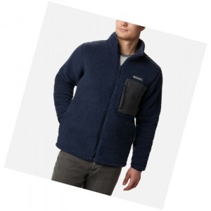 Columbia Mountainside Heavyweight Sherpa Fleece Mont Erkek Lacivert | 94018-SMZB