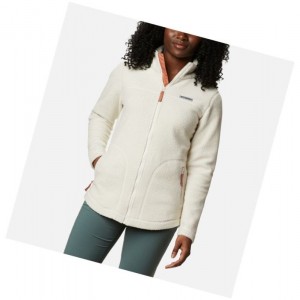 Columbia Northern Reach Full Zip Sherpa Fleece Mont Kadın Krema | 96715-FLHO