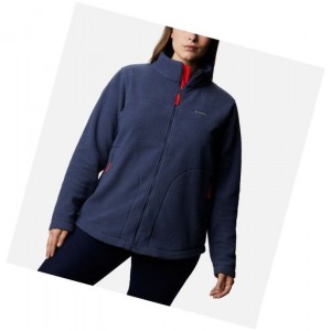Columbia Northern Reach Full Zip Sherpa Fleece Plus Size Mont Kadın Lacivert | 20946-BHET