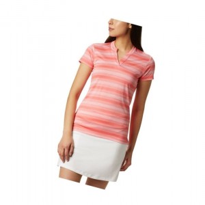 Columbia Omni-Wick Chatter Polo Gömlek Kadın Mercan | 52163-NPUV
