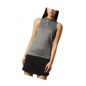 Columbia Omni-Wick Hole High Sleeveless Polo Gömlek Kadın Siyah | 23791-RKCA