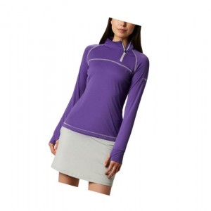Columbia Omni-Wick New Classic Sweatshirt Kadın Mor | 73064-UDLI
