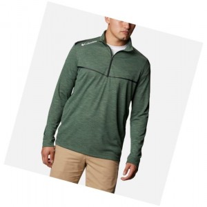 Columbia Omni-Wick Scorecard Sweatshirt Erkek Yeşil | 52483-FSIJ