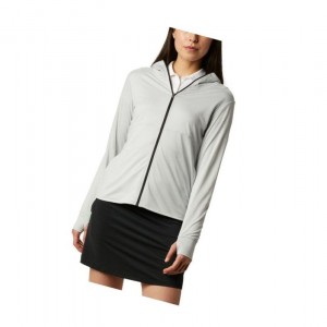 Columbia Omni-Wick Sky Full Zip Long Sleeve Sweatshirt Kadın Gri | 03589-HCFM