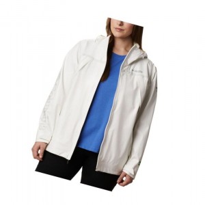 Columbia OutDry Ex Eco Shell Plus Size Mont Kadın Beyaz | 89407-SWLJ