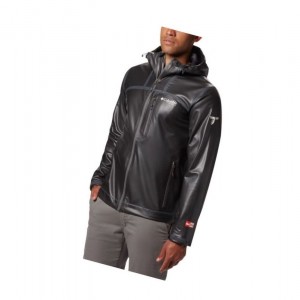 Columbia OutDry Ex Stretch Hooded Shell Mont Erkek Siyah | 10932-OTBI
