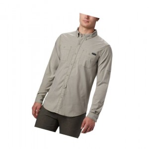 Columbia Outdoor Elements Long Sleeve Chambray Sweatshirt Erkek Zeytin Yeşili | 17628-SYNG