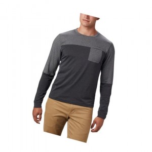 Columbia Outdoor Elements Long Sleeve Sweatshirt Erkek Gri | 02541-LUFE