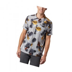 Columbia Outdoor Elements Short Sleeve Print Gömlek Erkek Gri | 25478-JLXT