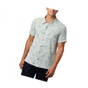 Columbia Outdoor Elements Short Sleeve Print Gömlek Erkek Yeşil | 17352-ABHV