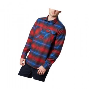 Columbia Outdoor Elements Stretch Flannel Gömlek Erkek Kırmızı | 85063-TBNM