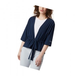 Columbia PFG Armadale 3/4 Sleeve Wrap Gömlek Kadın Lacivert | 38701-IHXR
