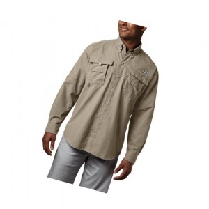 Columbia PFG Bahama II Long Sleeve Big Gömlek Erkek Haki | 64091-AMNO