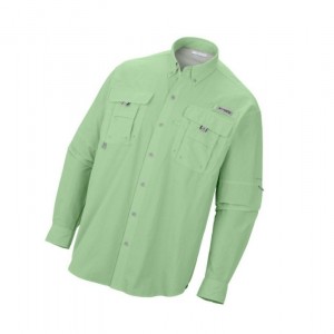 Columbia PFG Bahama II Long Sleeve Big Gömlek Erkek Yeşil | 42780-DLMX