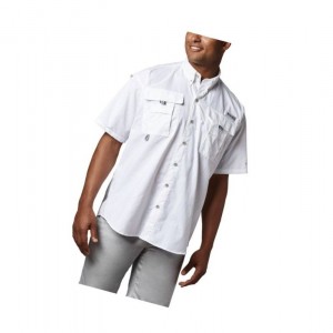 Columbia PFG Bahama II Short Sleeve Big Gömlek Erkek Beyaz | 20953-ZKIS