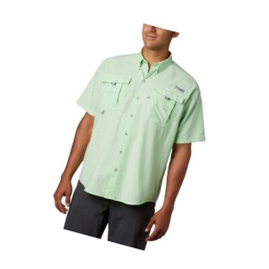 Columbia PFG Bahama II Short Sleeve Big Gömlek Erkek Yeşil | 06274-XBHC