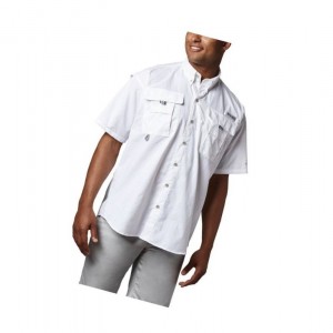 Columbia PFG Bahama II Short Sleeve Gömlek Erkek Beyaz | 92537-AEUS