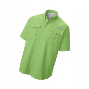 Columbia PFG Bahama II Short Sleeve Gömlek Erkek Açık Yeşil | 05124-KPEH