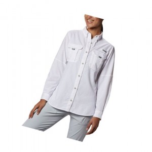 Columbia PFG Bahama Long Sleeve Gömlek Kadın Beyaz | 48036-CBGL