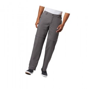 Columbia PFG Blood 'N Guts III Convertible Big Pantolon Erkek Gri | 43978-DISM