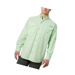 Columbia PFG Bonehead Long Sleeve Gömlek Erkek Yeşil | 23768-KJLN