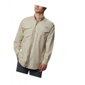 Columbia PFG Bonehead Long Sleeve Gömlek Erkek Haki | 86129-MTJO