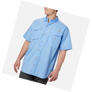 Columbia PFG Bonehead Short Sleeve Gömlek Erkek Beyaz | 01634-GPIE