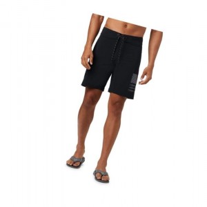 Columbia PFG Fish Series Board Şort Erkek Siyah Koyu Gri | 48925-WANF