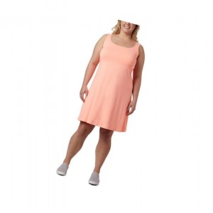 Columbia PFG Freezer III Plus Size Elbise Kadın Pembe | 09286-UNMI