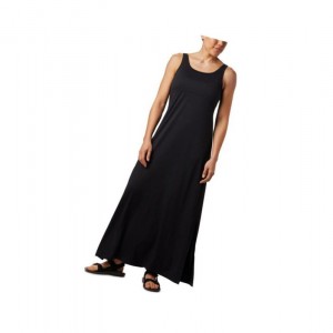 Columbia PFG Freezer Maxi Elbise Kadın Siyah | 72390-AYDI
